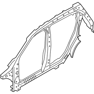 BMW 41-00-7-467-307 SIDE FRAME, CENTER LEFT