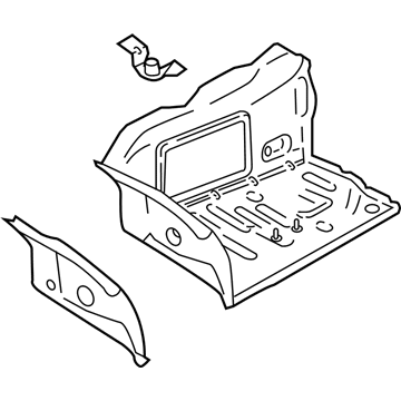 BMW 41-00-7-431-587 Trunk Floor Left