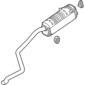 Hyundai 28710-J0700 Rear Muffler Assembly