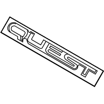Nissan 90891-5Z000 Rear Emblem