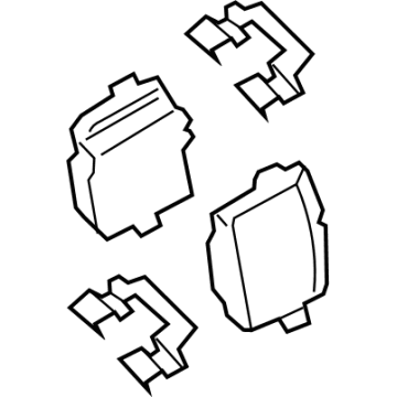 BMW 34-21-6-890-353 REPAIR KIT, BRAKE PADS ASBES