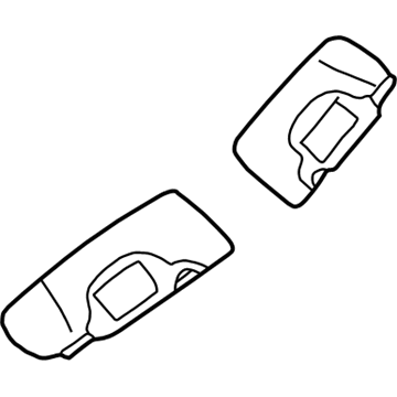 Mopar TF86MF1AE Visor-Illuminated