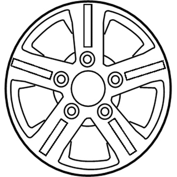 Kia 529103E560 Wheel Assembly-Aluminum