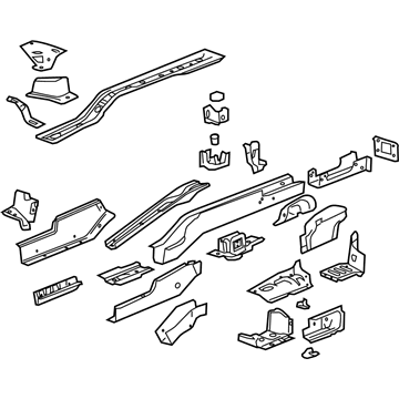 GM 20965136 Rail Asm-Rear Compartment Floor Panel