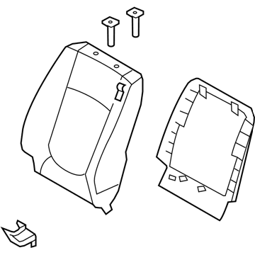 Kia 883012F741293 Back Assembly-Front Seat, LH