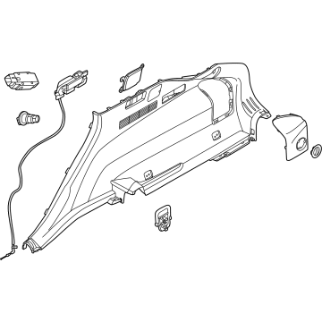 Kia 85730CV520WK TRIM ASSY-LUGGAGE SI