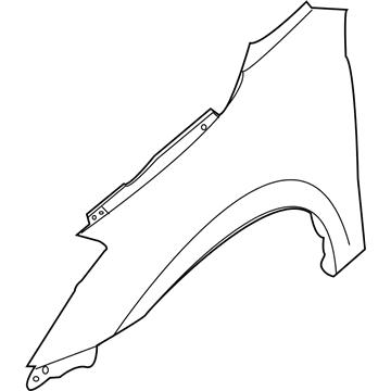 Nissan 63100-ZN55A Fender - Front, RH