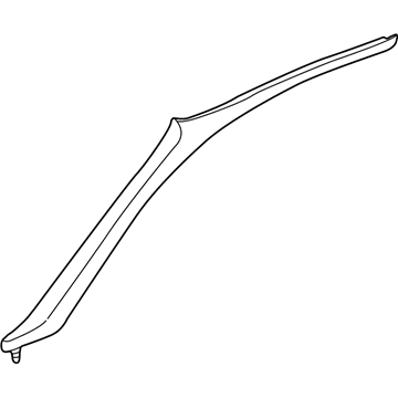 Honda 84101-S03-000ZA Garnish Assy., R. FR. Pillar *NH220L* (CLEAR GRAY)
