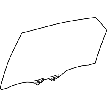 Lexus 68103-F6010 GLASS SUB-ASSY, RR D