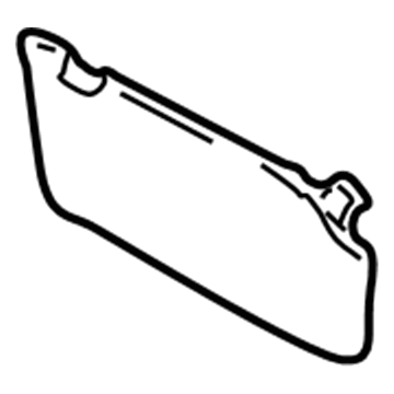 Hyundai 85201-2D910-OIAS Sunvisor Assembly, Lh