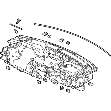 Acura 77100-TGV-A05ZA Panel Assembly (Deep Black)