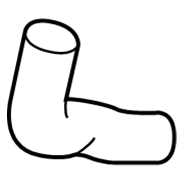 Honda 19502-5J6-A50 Hose A, Water (Lower)
