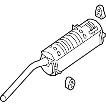 Kia 28710H9700 Rear Muffler Assembly