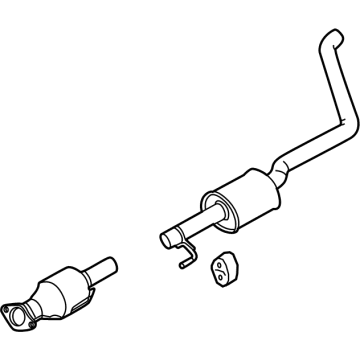 Kia 28600H9300 Center Muffler Complete
