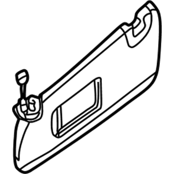BMW 51-16-7-024-785 Sun Visor, Illuminated, Left