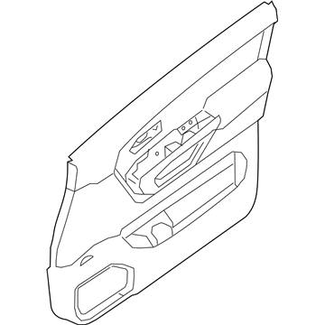 Nissan 80900-9FT0A FINISHER Assembly Front Door RH