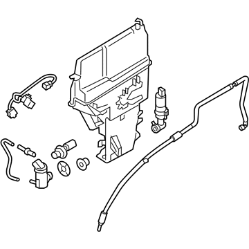 Hyundai 98610-B1300 Reservoir & Pump Assembly-Washer