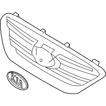 Kia 863801D001 Radiator Grille Assembly