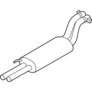 Ford ML3Z-5230-N MUFFLER AND PIPE ASY - REAR