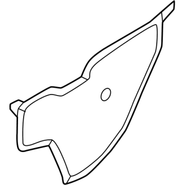 Nissan 82860-6RA0A Screen-Sealing, Rear Door