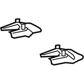Lexus 72137-0E200-B1 Cover, Seat Track Bracket