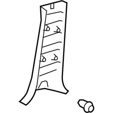 Lexus 62413-60080-A2 GARNISH, Center Pillar