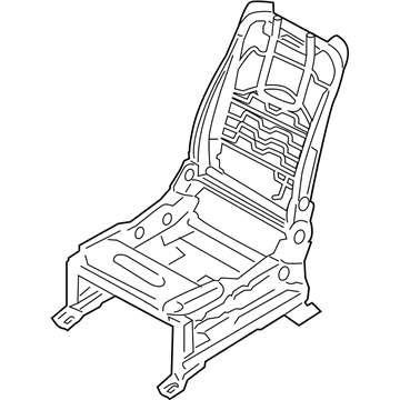 Infiniti 87151-6JK8B FRAME ASSY-CUSHION, FRONT SEAT LH