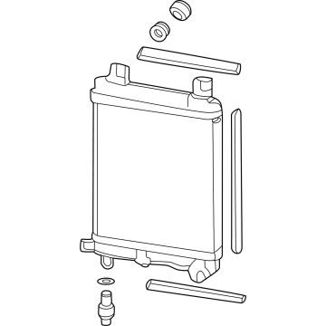 Acura 19080-61B-A01 SUB-RADIATOR