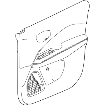 Mopar 5UR04LT5AI PANEL-FRONT DOOR TRIM