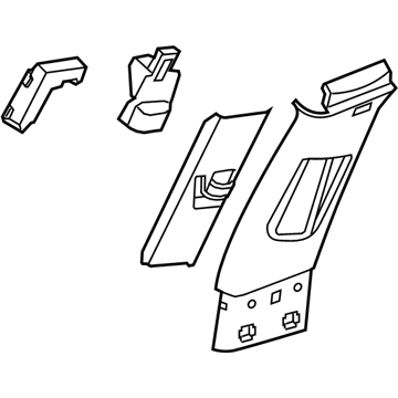 GM 22915594 Upper Center Pillar Trim