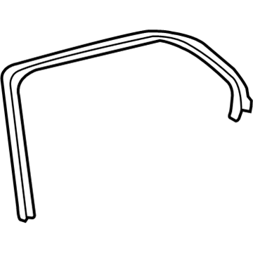 Acura 67824-SEA-003ZA Tape Set, Right Rear Door Sash (Upper) (Flat Black)