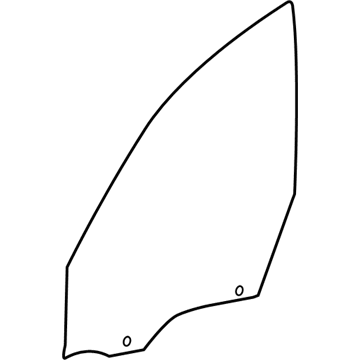 BMW 51-33-7-420-395 Side Window Glass, Door, Front Left