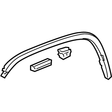 Honda 74115-SCV-A50ZA Protector, R. FR. Wheel Arch *NH533* (BUMPER DARK GRAY)