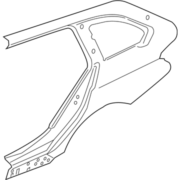 BMW 41-00-7-298-179 Left Rear Side Panel