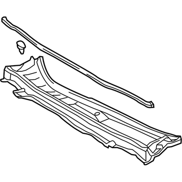 Lexus 55708-06250 LOUVER Sub-Assembly, COWL