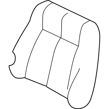 Hyundai 88360-25101-FBJ Front Driver Side Seat Back Covering