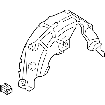BMW 51-71-7-290-767 Cover, Wheel Housing, Rear Left