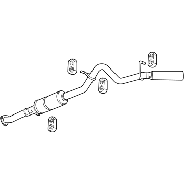 GM 84236514 FILTER ASM-EXH PRTLT (W/ EXH PIPE)