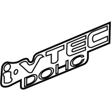 Honda 75773-SNX-A01ZC Sticker, Side (Typefs) (I-Vtec)