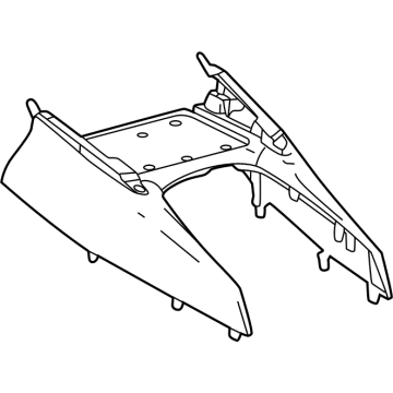 Toyota 58831-0A040-B0 GARNISH, CONSOLE UPR