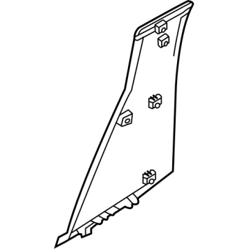 Kia 83270R0000 GARNISH Assembly-Rr Dr R