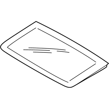 BMW 54-10-7-488-438 Glass Cover, Front