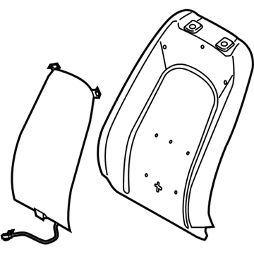 Ford DP5Z-5464811-F Seat Back Pad