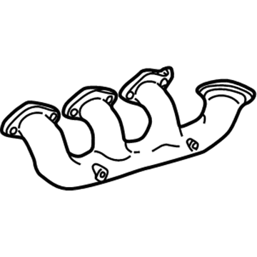 GM 24501731 Exhaust Manifold Assembly (W/Crossover Pipe & Heat Shield)