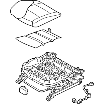 Hyundai 88100-3Y640-MSG Cushion Assembly-Front Seat, Driver