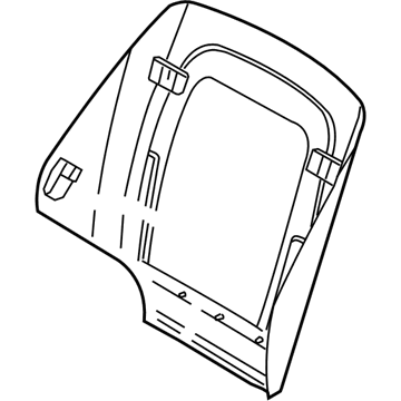 BMW 52-10-7-132-480 Rear Panel With Net Bag