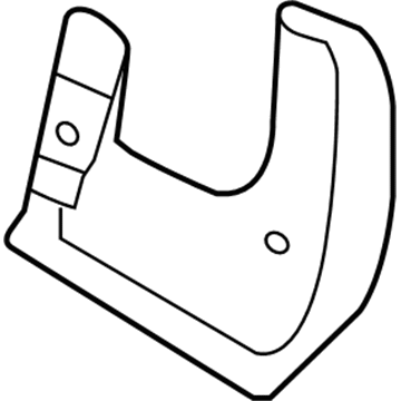 Hyundai 86831-3X000 Front Wheel Mud Guard Assembly, Left