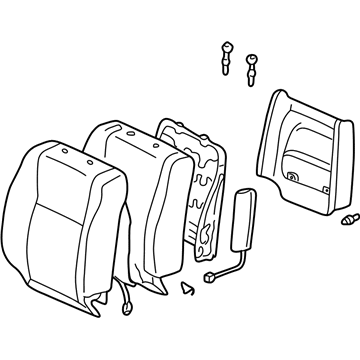 Lexus 71040-33230-A1 Back Assy, Front Seat, RH(For Separate Type)