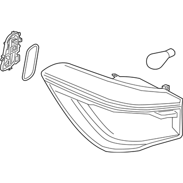 BMW 63-21-7-488-543 Rear Light In The Side Panel