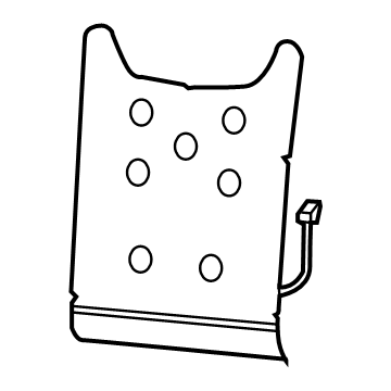 Mopar 68612634AA PAD-SEAT BACK